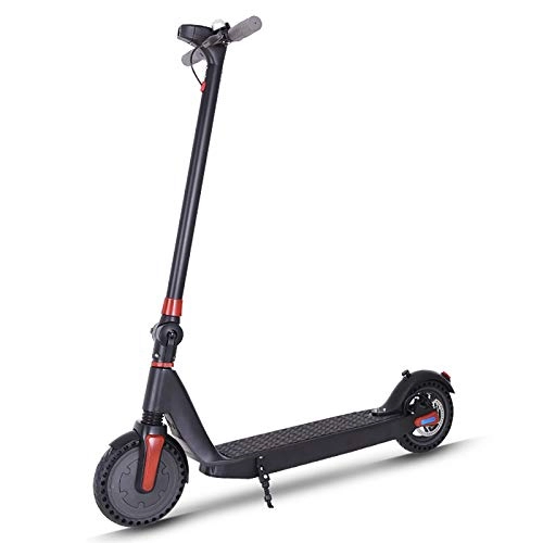 Electric Scooter : QXFJ Foldable Electric Scooter, Maximum Load 150kg 36v / 6ah Battery Bluetooth APP Smart Housekeeper 8-Inch Honeycomb Shock-Absorbing Tires Electronic Brake + Disc Brake