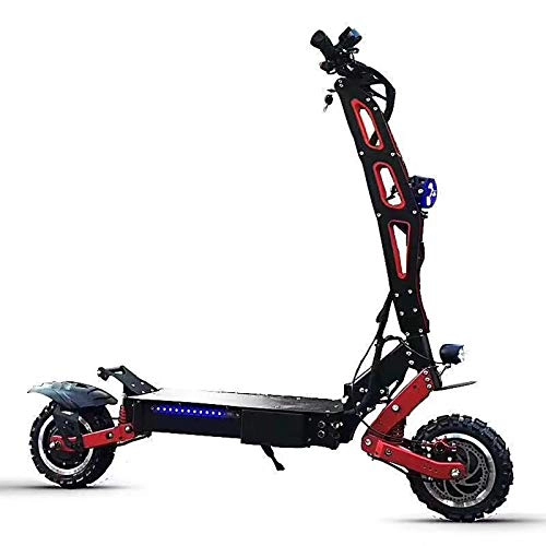 Electric Scooter : QXFJ Foldable Electric Scooter, Maximum Speed 70~90KM / H Maximum Load 180kg Oil Brake Foldable Off-Road / Road 60V23.4Ah~60V31.2Ah Lithium Battery Dual Drive 3600W High Power