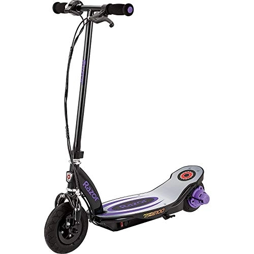 Electric Scooter : Razor Power Core E100 Electric Scooter - 100w Hub Motor, 8" Air-filled Tire, Up to 11 mph and 60 min Ride Time, for Kids Ages 8+
