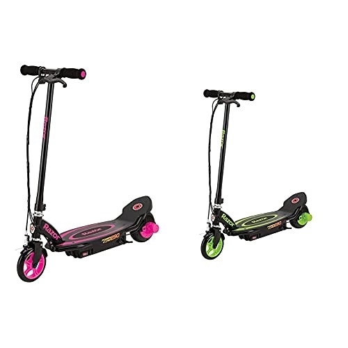 Electric Scooter : Razor Power Core E90 Electric Scooter, Pink & Power Core E90 Electric Scooter, Green