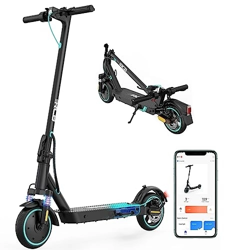 Electric Scooter : RCB Electric Scooter Adult, Long-Range E-Scooter, Max 25km / h, Comfortable Shock Absorption, APP Connectivity, Foldable, Safe Braking System, LED Display, Gift for Adults and Teenagers!