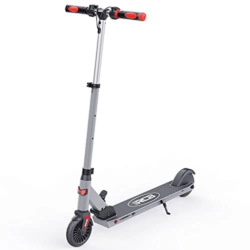 Electric Scooter : RCB Electric Scooter for Children 5.5 Inch Foldable E-Scooter with three height adjustable and anti-slip handlebars, Max. Speed 20 km / h, Best gifts for children and teenagers