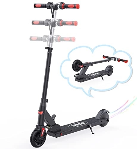Electric Scooter : RCB Electric Scooter for Kid age 8-12-16, Only 8.0KG Foldable Electric Scooter, Two Types of Braking, Maximum Range 16 KG, Maximum Speed 12.4 MPH, Gift for Kids and Teenagers