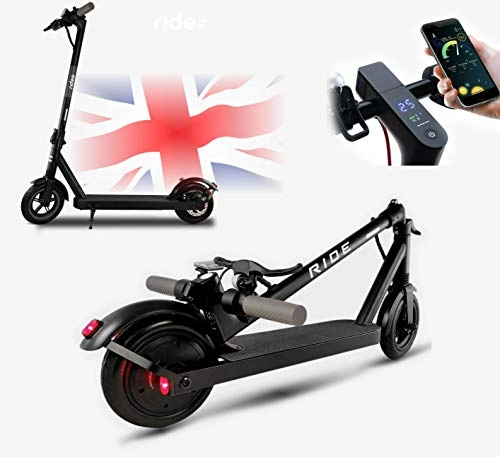 Electric Scooter : RIDE GB adult electric scooter 500 * 25 km / ph * 30 km range * smartphone APP * front suspension * xiaomi dashboard * UK headquarters.