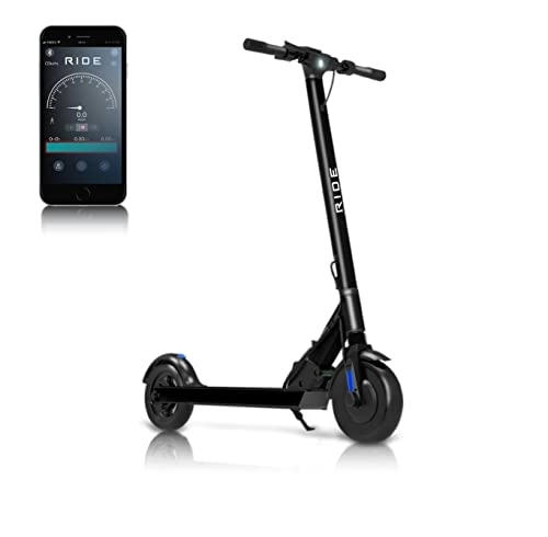Electric Scooter : RIDE GB Electric Scooter Adults * Fast 25kmph Folds in seconds * E Scooter with APP Control, 25km Long Range, 350W Motor, 8.5'' anti puncture tyres