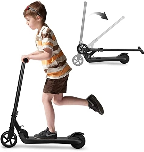 Electric Scooter : Riding'times Electric Scooter for Kids Ages 4-12, Foldable Kids E Scooter with Kick Start Boost and Rear Brake, 3.5H Charging time, Kick Scooters for Kids, Girls, Boys