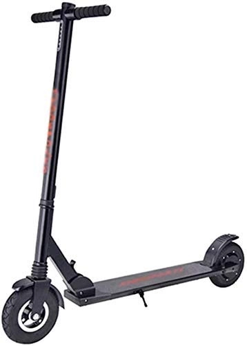 Electric Scooter : Scooters for Adults Electric Scooter Adult Foldable 350W Motor Max Speed 30Km / H E-Scooter With 8-Inch Pneumatic Tire With Led Display (Color : Black, Size : 24V / 8Ah)