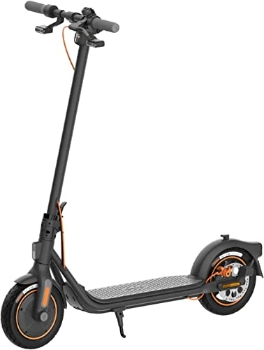 Electric Scooter : Segway-Ninebot F40I Electric Scooter for Adults, Top speed 15.5 mph, Range 24.9 Miles, with front Electronic Braking System (EBS) & rear disc brake, 10" Tubeless tyre, Built-in front & rear indicators