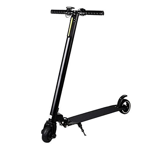 Electric Scooter : Small Mini Pedal Carbon Fiber Powerful Battery Scooter Motor Electric E-Scooter Lightweight and Foldable for Adults and Teenagers with Powerful Headlight