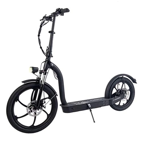 Electric Scooter : SMARTGYRO Lobo – Urban Electric Scooter with 350 W 36 V Motor (Rated Power), 12, 000 mAh Battery with 45 Km Runtime, Front and Rear Suspension, 20 and 16 Inch Pneumatic Wheels