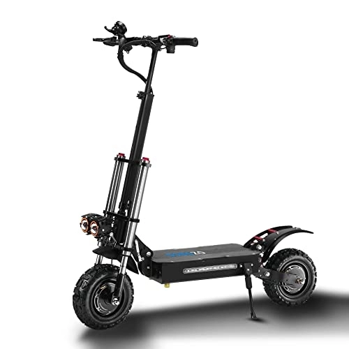 Electric Scooter : SONGZO Electric Scooter Dual Motor 11 Inch Adult Off-Road Electric Scooter with 60V 33AH Lithium Battery and Dual Disc Brakes