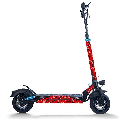 Electric Scooter : STYLISH SCOOTERS Smartgyro Electric Scooter Stickers (Red Camo)