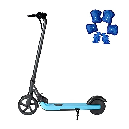 Electric Scooter : Teanyotink Electric scooters, ChildrenS Scooter Foldable Lithium Battery Electric Scooter Freestyle Two-Wheeled Stunt Scooter With Knee Pads