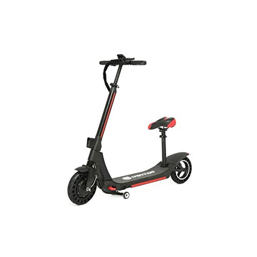 Electric Scooter : UWITGO Electric Scooter Adult Folding 10 Inch Long Range 38 Miles E Scooter with Detachable Seat Kick Scooter Foldable 350W 15.6 Ah Max Speed 25km / h Lithium-Ion Battery Adjustable