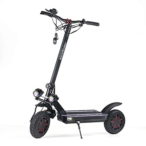 Electric Scooter : Vests Electric Scooter for Adults 60v20.8A High-power Off-road Two-wheel Electric Scooter with LED Light Board and Front Double Headlights Portable Electric Scooter