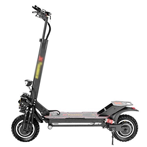 Electric Scooter : Vests Foldable Electric Scooter 48V Dual-drive Electric Scooter 10 Inch Foldable Off-road Oil Brake Driving Lithium Battery Car Performance Electric Scooter