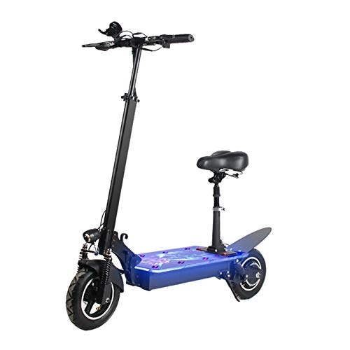 Electric Scooter : Vests Foldable Electric Scooter 48V10 inch folding two-wheeled aluminum alloy reflector portable triple shock absorber and waterproof Portable Electric Scooter