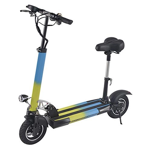 Electric Scooter : Vests Performance Electric Scooter Aluminum Alloy Folding Adult Scooter With Waterproof and Non-slip Removable Battery Portable Electric Scooter