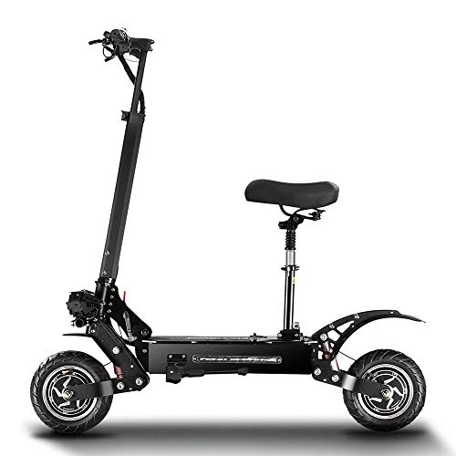 Electric Scooter : Vests Performance Electric Scooter Double-drive High speed Off road High-power C-type Front Fork Hydraulic Shock Absorber Folding Electric Bike Electric Scooter for Adults