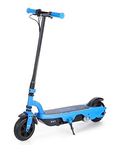 Electric Scooter : Viro VR 550E Rechargeable Electric Scooter - Durable, High-Performance with LED Lights - Safety-First Design, 40 Minute Runtime - Blue and Black
