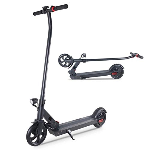 Electric Scooter : Wagoo Electric Scooter, Portable Folding E-scooter for Adults Men, Max speed 25 km / h, 36V 5.2Ah Battery 250W motor, Double Brake, Aluminum Scooter