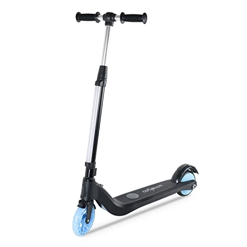 Electric Scooter : Windgoo M1 Electric Scooter, Kids Adjustable E-Scooter with LED Light, Maximum Speed 8 km / h, Up to 50 Kg Weight Load, Best Gift for Children