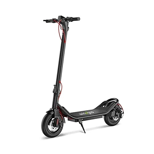 Electric Scooter : Windgoo M20 Electric Scooter for Mid Course, 10’’ Air-Filled Tires, Dual Braking System, Cruise Mode, 3-Speed Settings, Foldable, Electric Ride For Adults