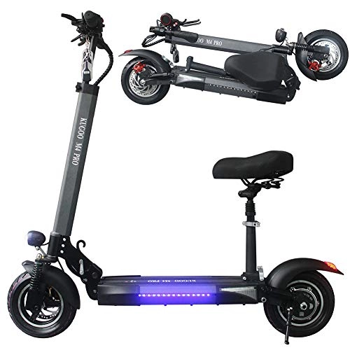 Electric Scooter : WLDOCA Foldable Electric Scooter, Rechargeable 2 Wheeled E-Scooter with Display, Adjustable Seat, Convenient and Fast Commuting