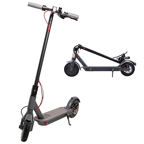 Electric Scooter : WXJDPPA Electric Scooter Adults Max 25km / h, PortableControl, 30km Long Range, 8.5'' Maintenance Free Tires, Load 100kg Scooters for & Teens, Black