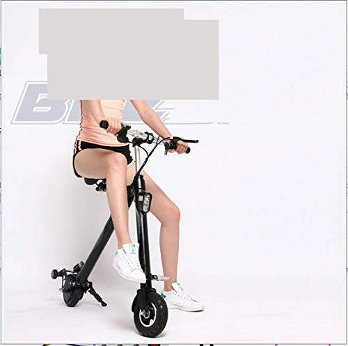 Electric Scooter : Xiaokang Electric Scooter Small Battery Car Folding Mini Men And Women Bicycle Scooter, Black