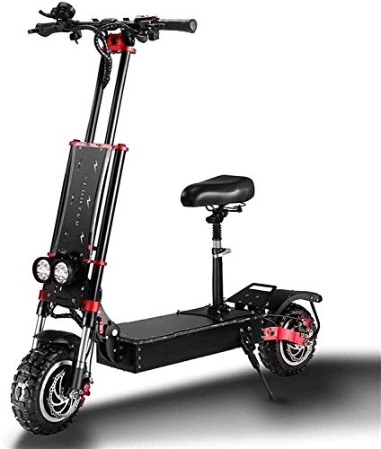 Electric Scooter : XINHUI 5400W Electric Scooter with Seat Dual Motor 60V 32AH Lithium Battery 11Inch / 13 Inch Tubeless Off-Road Tire Max Speed 85Km / H