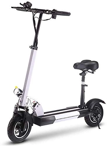 Electric Scooter : XINHUI E-Scooter, Electric Scooter for Adults & Teens, Folding Electric Kick Scooter with Detachable Seat And LCD Display, 50Km Max Range, 48V 13Ah Lithium Battery