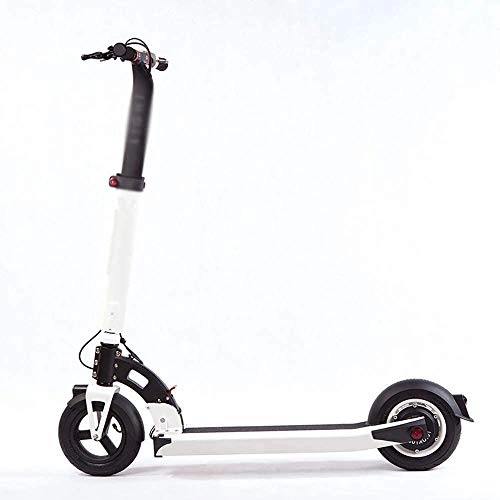 Electric Scooter : XINHUI Electric Scooters, 36V10.4AH18650 Battery, Top Speed 35KM / H, 350W Toothless Brushless Motor Front Rear Double Drum Brake Design Adult Scooters, White