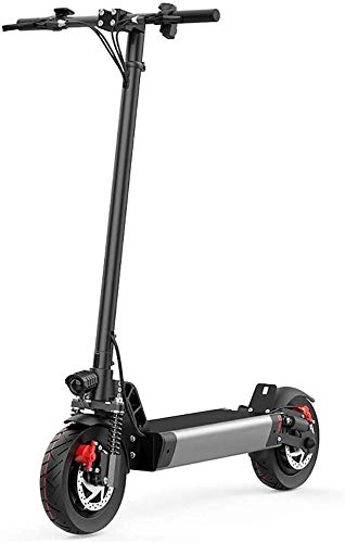 Electric Scooter : XINHUI Electric Scooters, Quad Damping System Double Disc Brake + Electronic Brake, 500W Brushless Motor Intelligent Alarm System Design, Portable Foldable