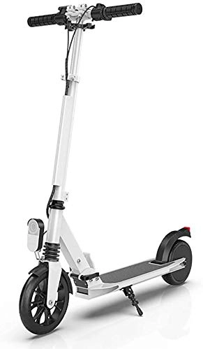 Electric Scooter : XINHUI Intelligent Instrument Electric Scooter, Ultralight Two-Wheel Foldable Adult Student Scooter Mini Men And Women Scooter, White