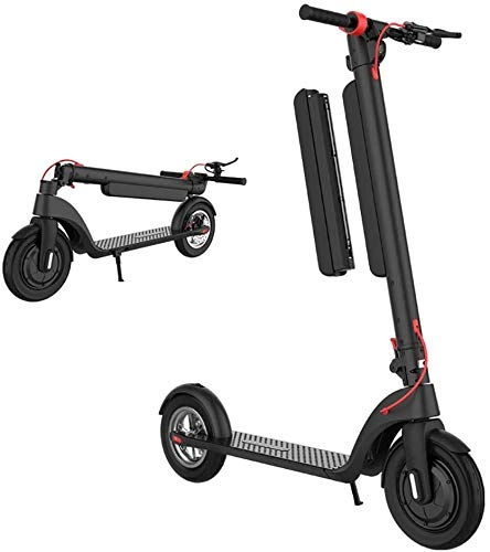 Electric Scooter : XINHUI LED Lighting Lamp Electric Scooter, 10Ah High-Capacity Aluminum Alloy Two-Wheeled Folding Skateboard, 45Km Mileage, 350W Motor
