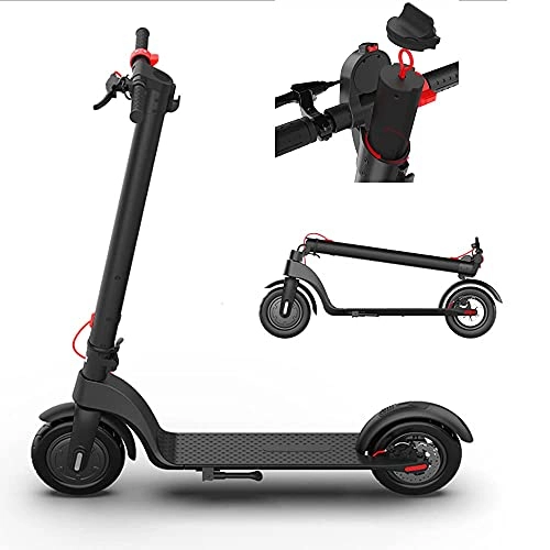 Electric Scooter : XJZKA electric Scooters Adult, 350W Foldable Lightweight Cheap Electric Scooter Adult Fast 15mph Off Road Accessories Lights with Removable Battery and Charger, LCD Display 3 Speed Modes 8.5'' Tyre