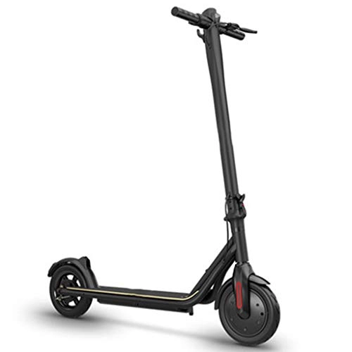 Electric Scooter : XZBYX Electric Scooter 2 Rounds Adult Folding Travel To Work Smart Light Small Electric Scooter, Power 350W, Battery Voltage 42V (110 * 46 * 121.5CM), Black