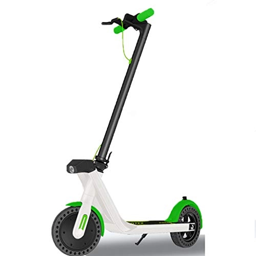 Electric Scooter : XZBYX Electric Scooter 2 Wheel Foldable Small Electric Vehicle Portable Scooter Adult Lithium Battery Battery Car Scooter, Top Speed 18Km / H, 107 * 110 * 17CM, b