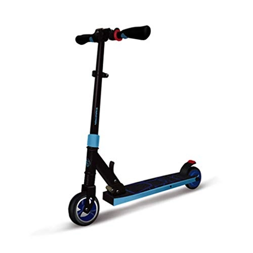 Electric Scooter : XZBYX Electric Scooter Adult Men And Women Mini Folding Portable Work Scooter Pedal Battery Car Large Capacity Lithium Battery 92 * 100 * 43CM, Blue
