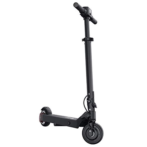Electric Scooter : Y&XF 250W Foldable Electric Scooter, Motor Max Speed 15.5MPH, 6'' Explosion-Proof Solid Tires with Cruise Control, Portable E-Scooter for Adult and Teen, 35KM
