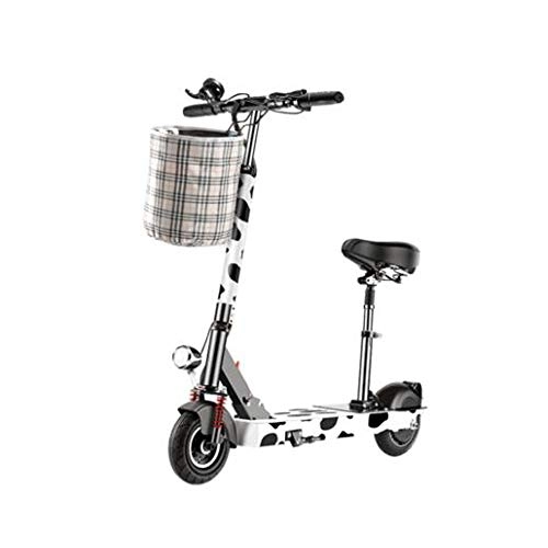 Electric Scooter : Y&XF 350W 25MPH Electric Scooter with Dual Disk Brakes Max Driving Range Up to 40 Miles, 550lbs Max Load Weight with 36V Lithium Battery, 20KM