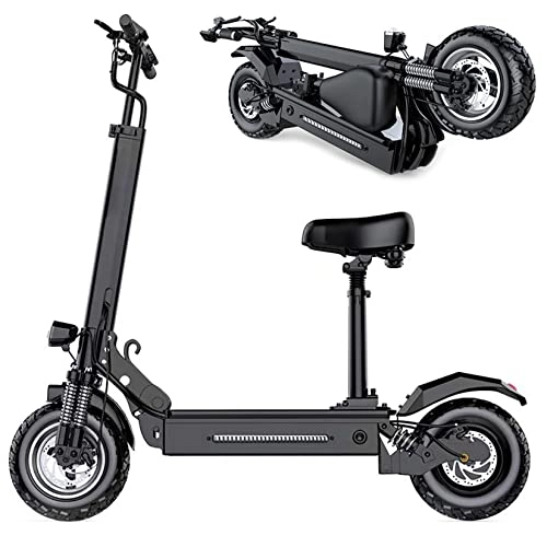 Electric Scooter : YJF-MRY Off-Road Electric Scooter Foldable Adults Electric Scooter Electric Scooter with 11Inch Widen Vacuum Tire Fast Commuter Scooters Range 150Km, 28.6AH / 120~150KM