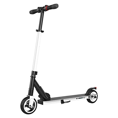 Electric Scooter : YONIS Electric Foldable Scooter with 6 Inch Tyres and Lithium Battery 2600 mAh White