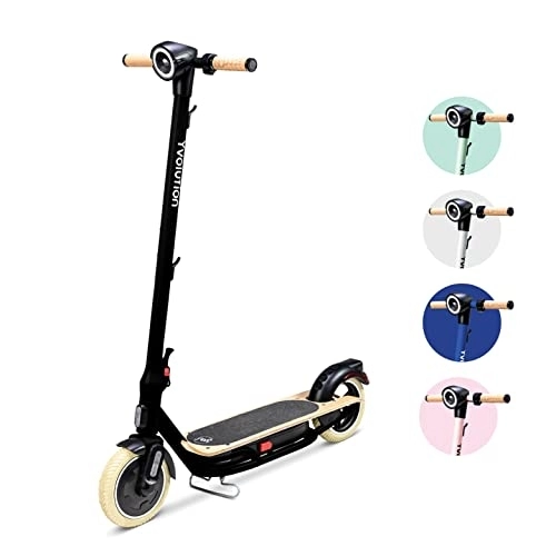 Electric Scooter : Yvolution YES Electric Scooter, Adult ecooter with 350W Motor and LED Display, Max Speed 15.5 Mph, 8.5" Solid Tires, 3 Speed Modes and Dual Braking, Folding Adult Electric Scooter (Black)