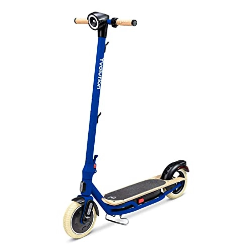 Electric Scooter : Yvolution YES Electric Scooter, Adult ecooter with 350W Motor and LED Display, Max Speed 15.5 Mph, 8.5" Solid Tires, 3 Speed Modes and Dual Braking, Folding Commuter Adult Electric Scooter (Nigh Sky)