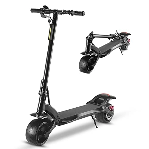 Electric Scooter : YX-ZD Foldable Electric Scooter, 9-Inch Solid Tire Portable Electric Scooter for Adults, Commute And Travel, Ebike with 500W Power Motor / Max Speed 15.5 MPH