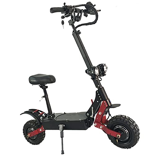Electric Scooter : YX-ZD Off Road Electric Scooter Adult 3000W Dual Motor 60V Power Battery 11 Inch Big Wheel Fast Off-Road E Scooter 130Km Long Range, 6000W 28.8Ah