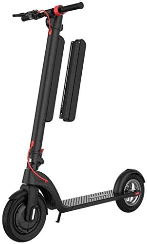 Electric Scooter : YZ-YUAN Portable Electric Scooter Adult Fast 10-inch Mini Portable Scooter 350W, Aluminum Alloy Body, IP54 Waterproof, 25km / h, Transportation Tool Scooter Electric
