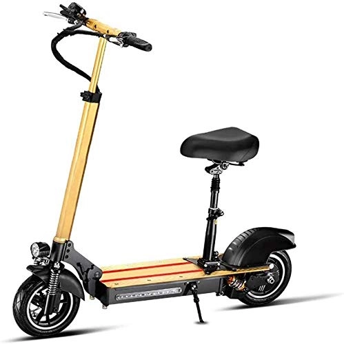 Electric Scooter : YZ-YUAN Portable Electric Scooter Adult Vacuum Explosion-proof Tires, Easy To Fold, 110KM Battery Life 200KG Load-bearing, Ultra-light Aluminum Alloy Body 500W Motor Electric Scooters